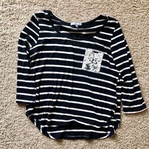 Striped Lightweight overshirt